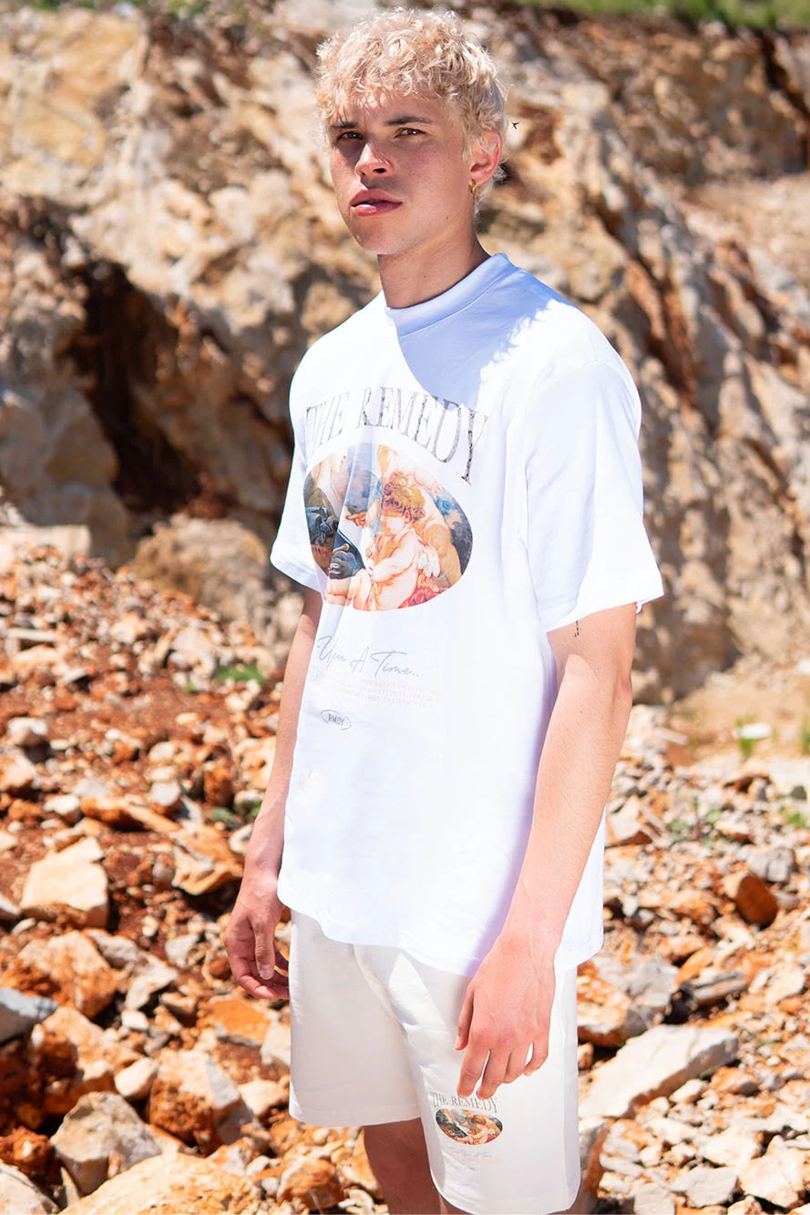 White Art Of The Angel REMEDY. Graphic Tee