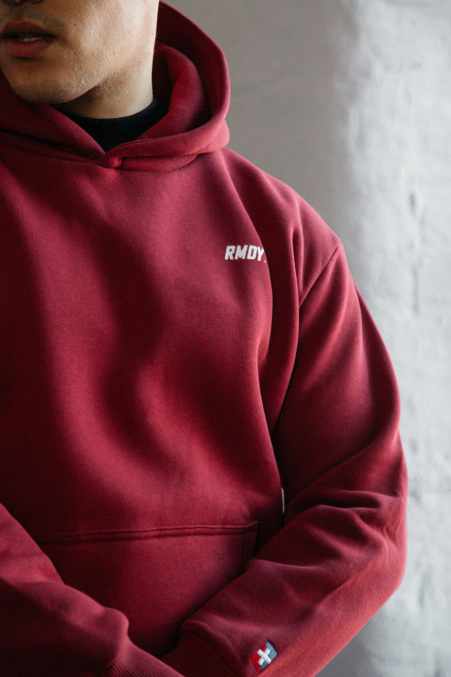 Burgundy RMDY. Hoodie