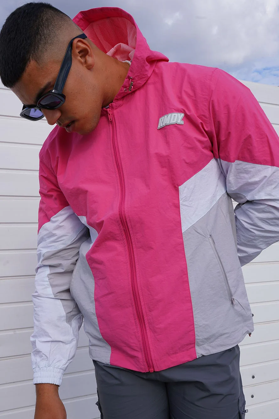 Pink Panel RMDY. Windbreaker